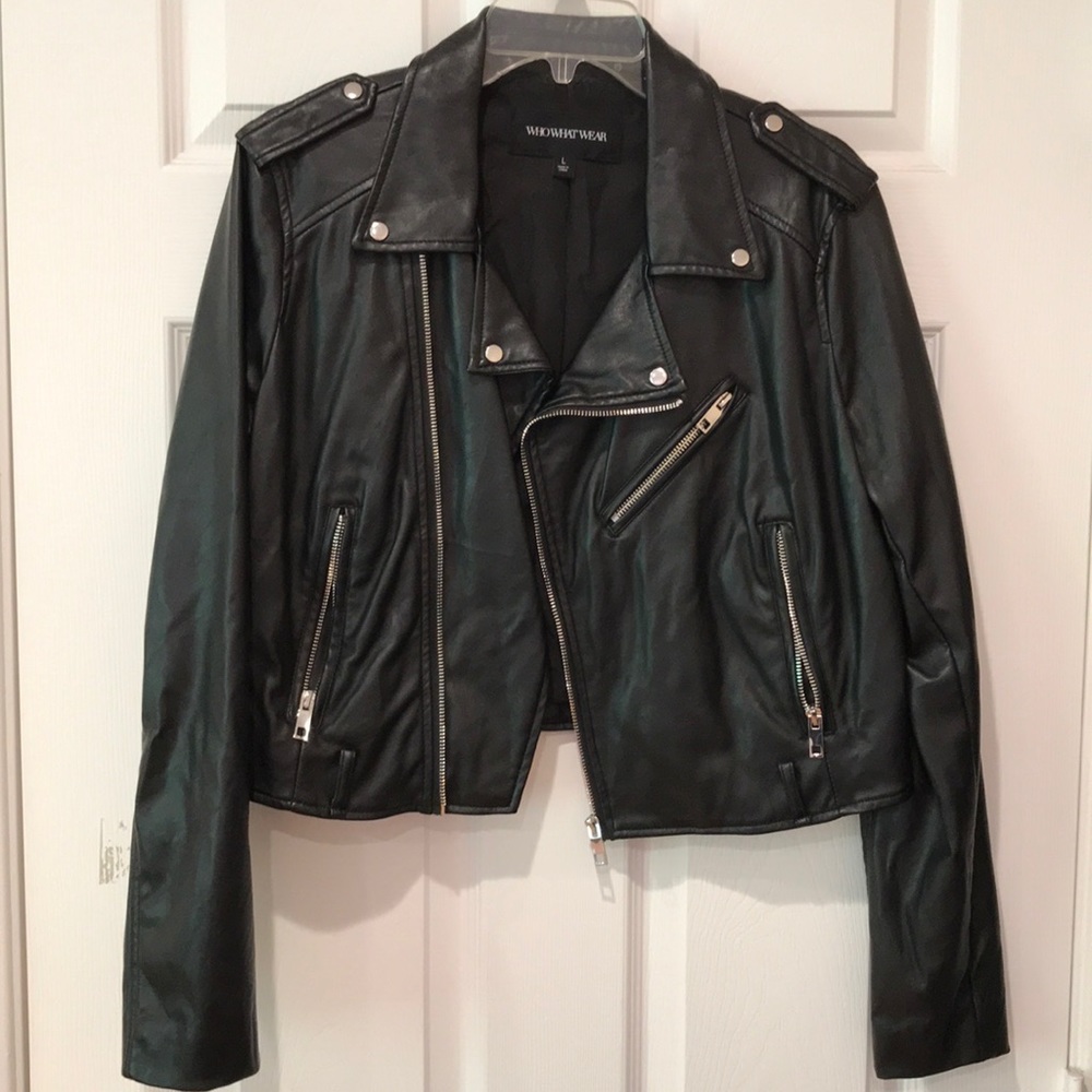 WhoWhatWear Faux Leather Jacket